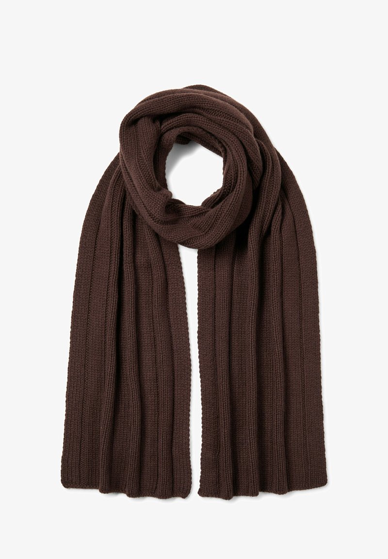 FALKE Scarf in Rib Unisex - Sciarpa - dark brown