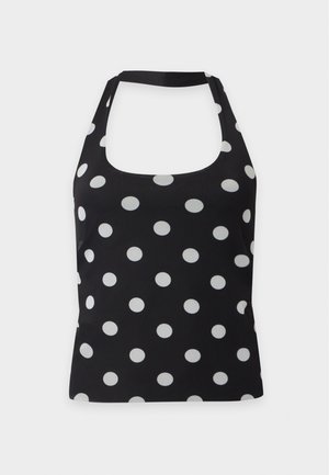 Noisy May, NMDOTTIE HALTER NECK - Topp - black/white
