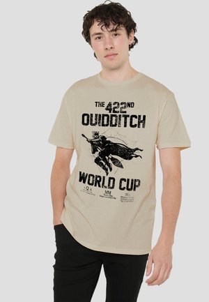 Warner Brothers, HARRY POTTER WORLD CUP - Print T-shirt - sand