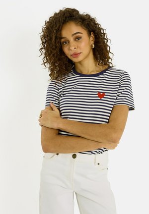 Grain de Malice RAYÉ - T-shirt imprimé - marine
