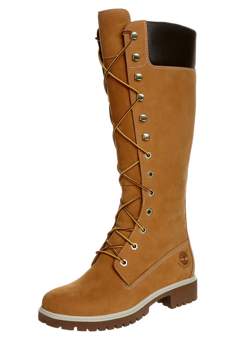 dubbel gek geworden beven Timberland Bottes à lacets - wheat nubuck/jaune - ZALANDO.FR