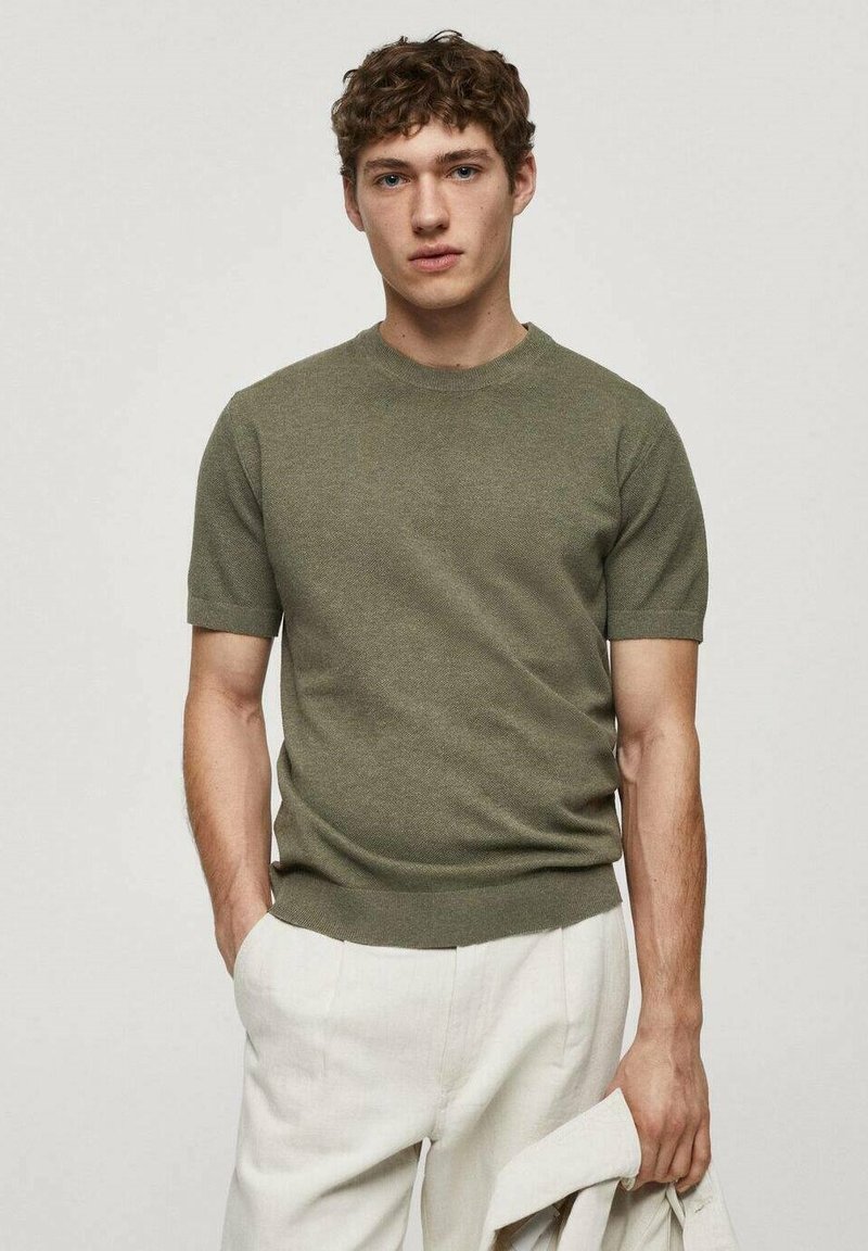 Mango ANDREW - Basic T-shirt - skovgrøn/green - Zalando.ie