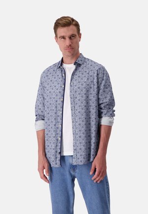 Colours & Sons LANGARMHEMD  PRINTED - Camicia - blau