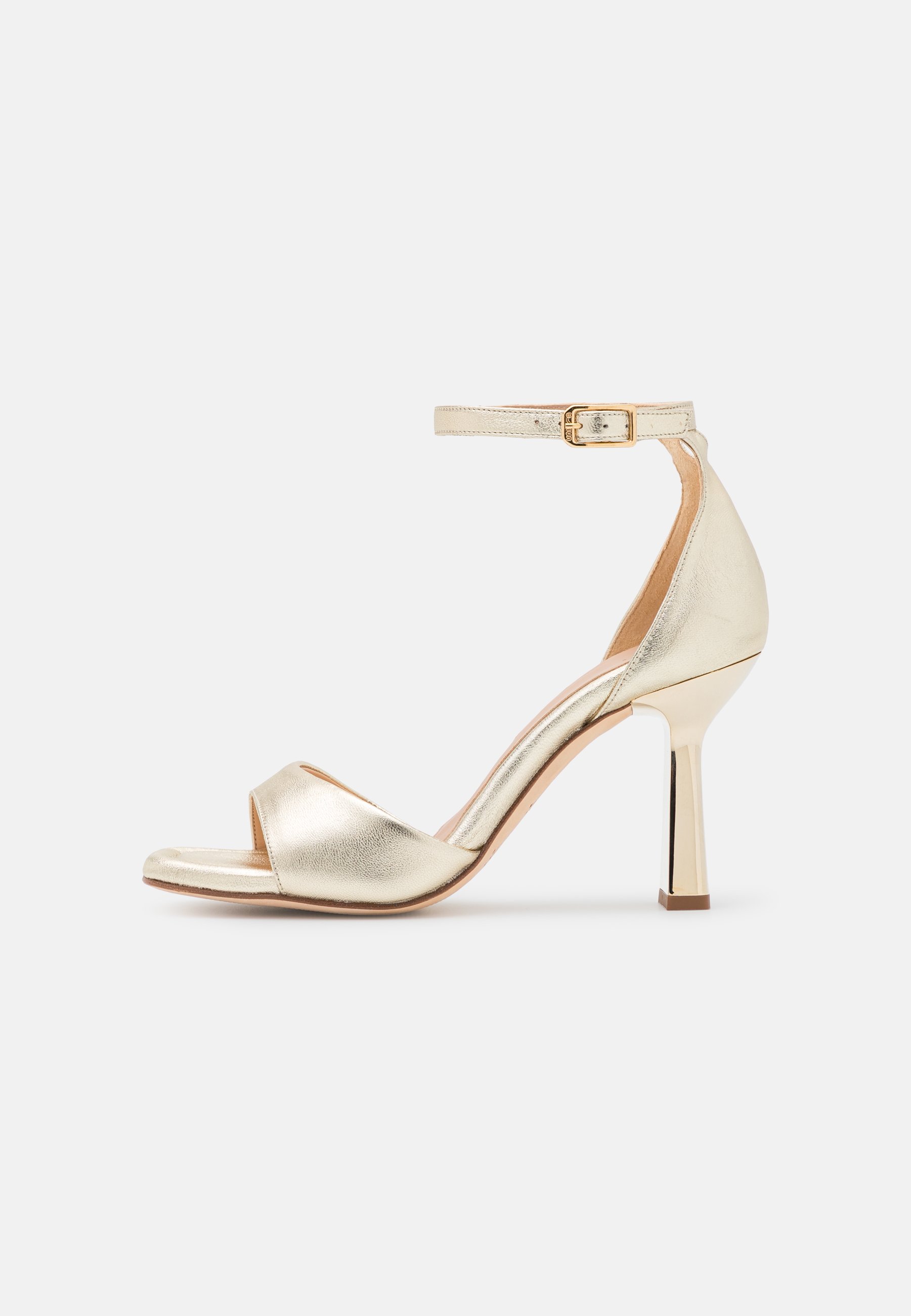 Unisa SUETA - Sandalias de tacón - platino/dorado - Zalando.es