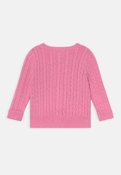 Polo Ralph Lauren MINI CABLE COTTON CARDIGAN - Casaco de malha - harbor pink