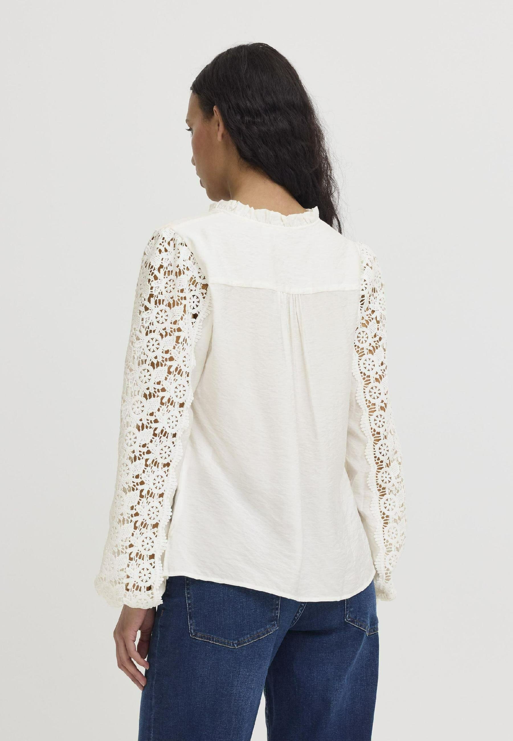 ICHI IXMIRELLA - Blouse - cloud dancer/wit - Zalando.nl
