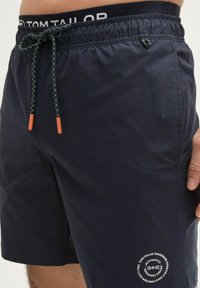 TOM TAILOR MIT LOGO-SCHRIFTZUG - Fürdőnadrág - sky captain blue