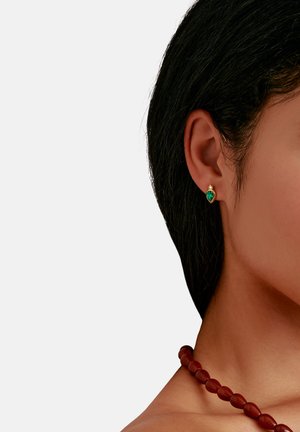 THOMAS SABO, OHRSTECKER GRÜNE STEINE ELYNDRA - Boucles d'oreilles - gold-coloured