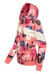 Ragwear ÜBERGANGS NUGGIE BLOCK FLOWER - Ūdensnecaurlaidīga jaka - coralle