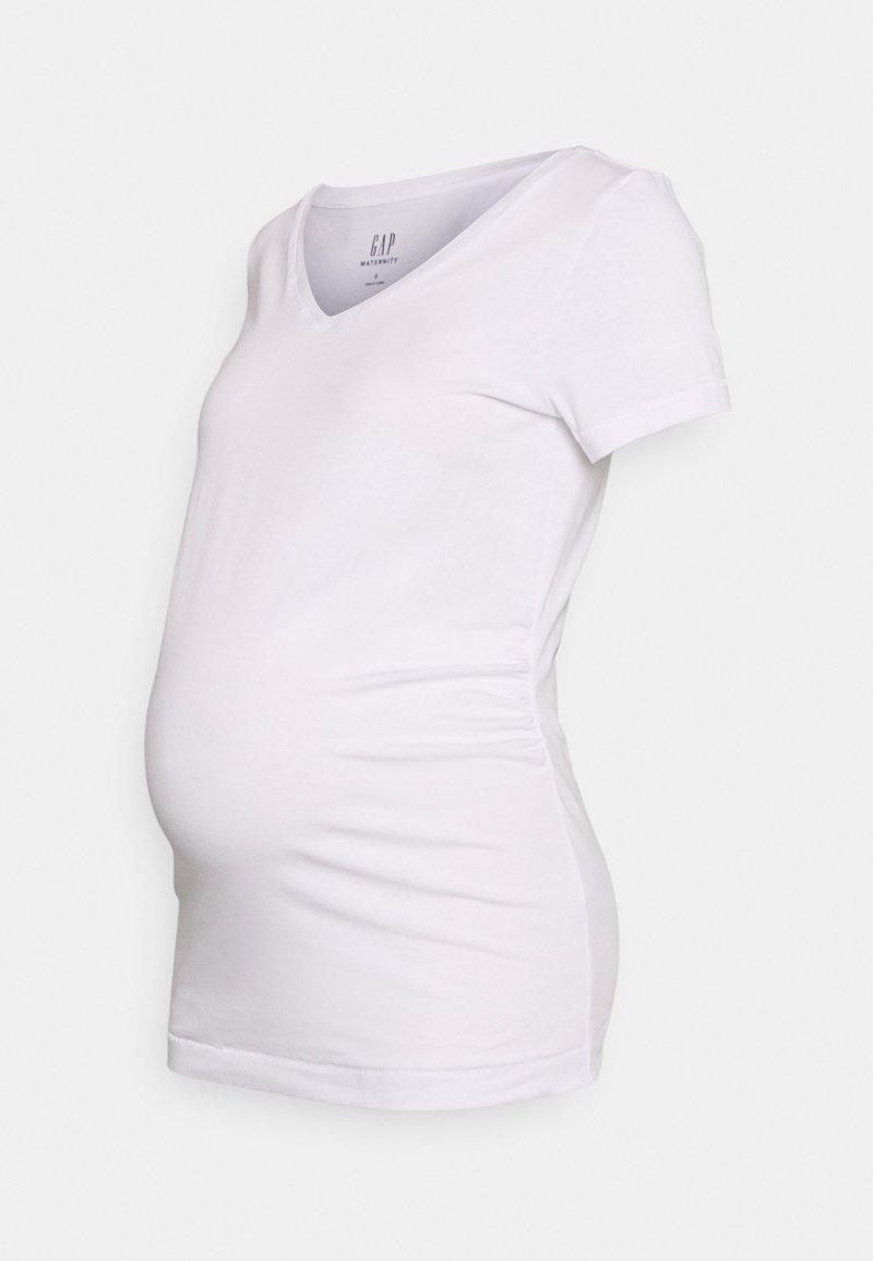 GAP Maternity VINTAGE V NECK - T-shirt básica - optic white
