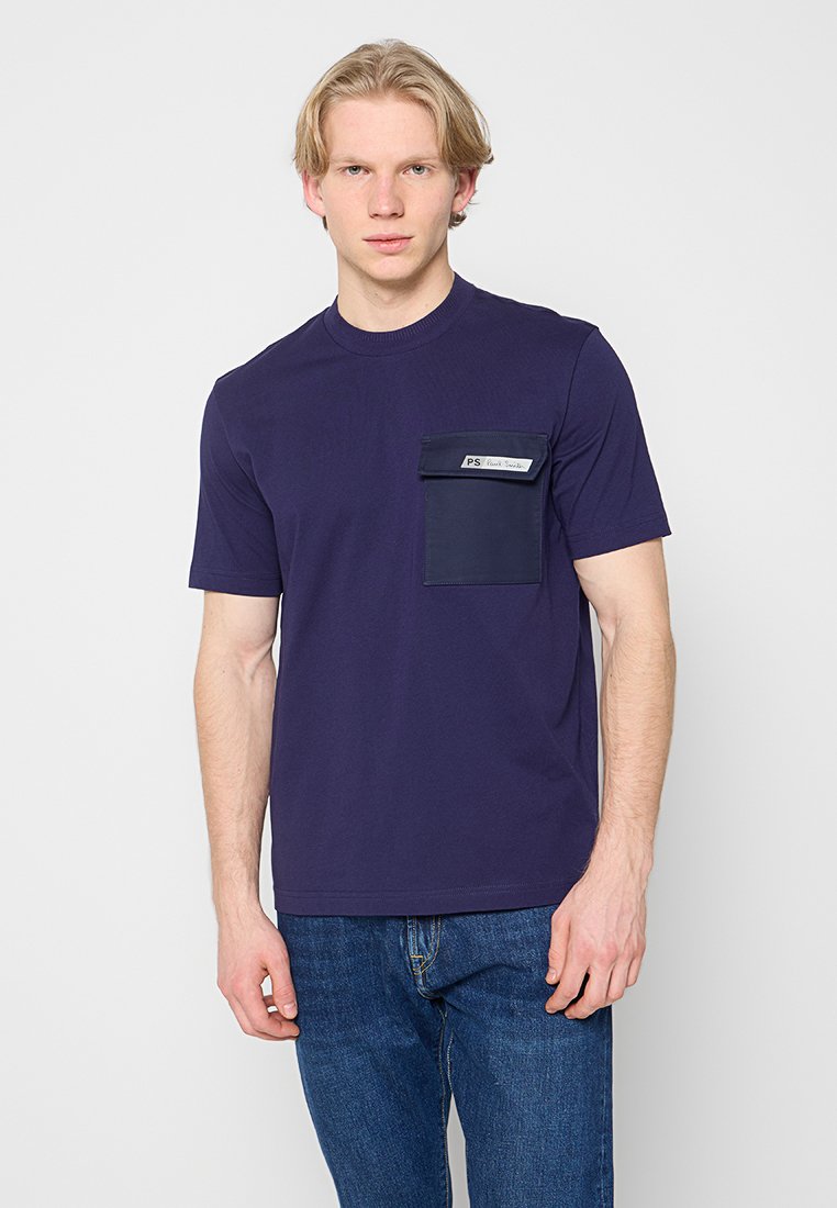 PS Paul Smith T-shirt basic blauw