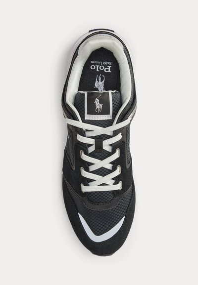 Polo Ralph Lauren TRAIN SUEDE-PANELED SNEAKER - Sportcipő - black/white