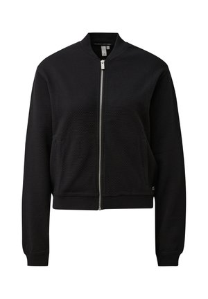 QS, SWEATSHIRT - Zip-up sweatshirt - schwarz