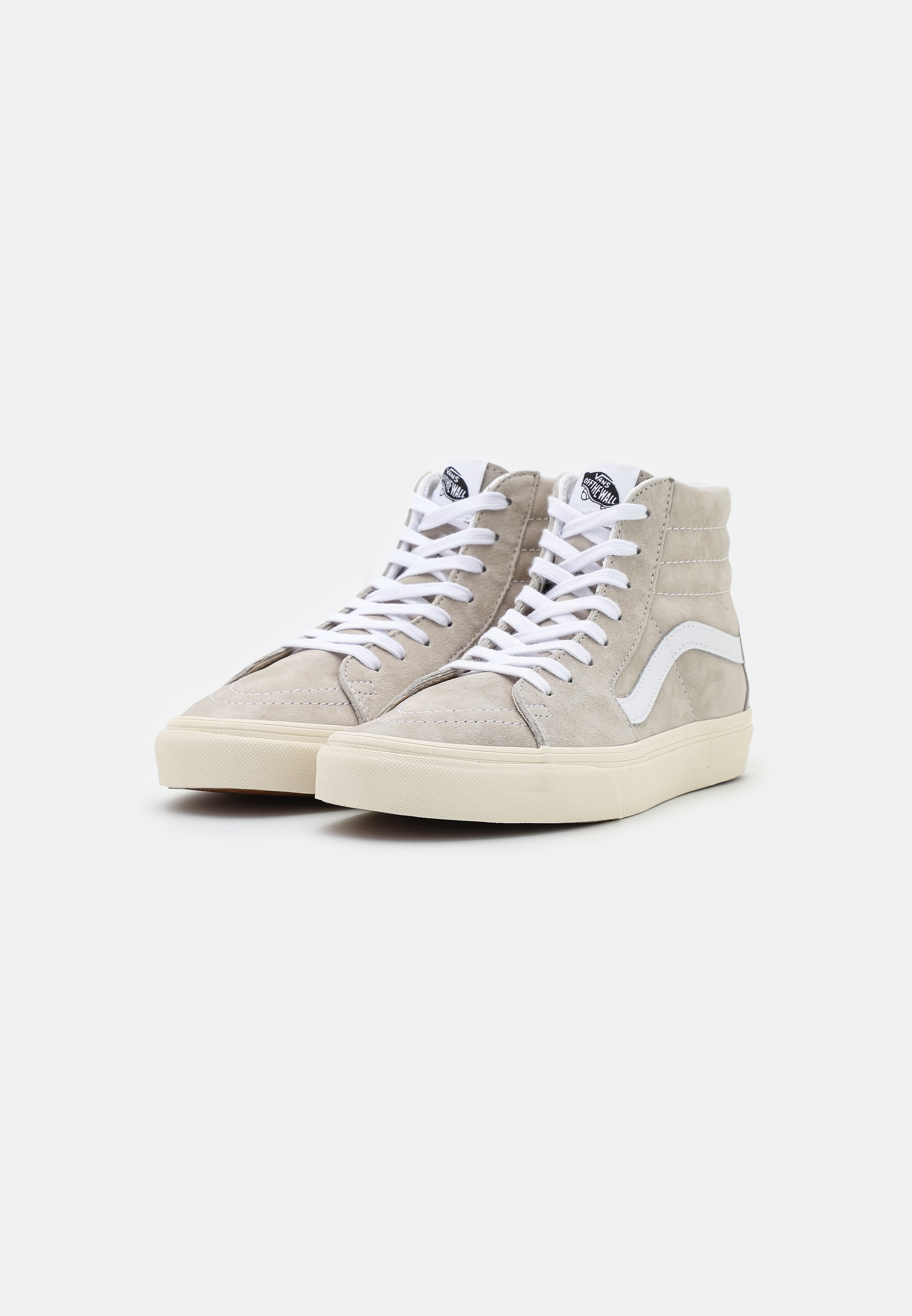 Vans SK8-HI UNISEX - Sneakers hoog - oatmeal/snow white/beige - Zalando.nl