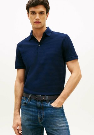SMART CASUAL REGULAR FIT TEXTURED  - Polo - navy iris