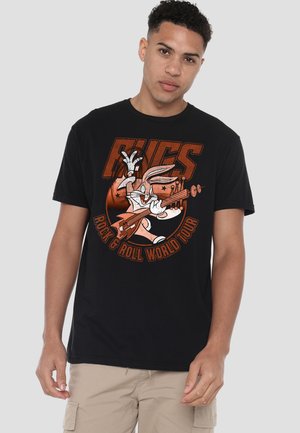 Cotton Soul, LOONEY TUNES BUGS BUNNY ROCK AND ROLL - Print T-shirt - black