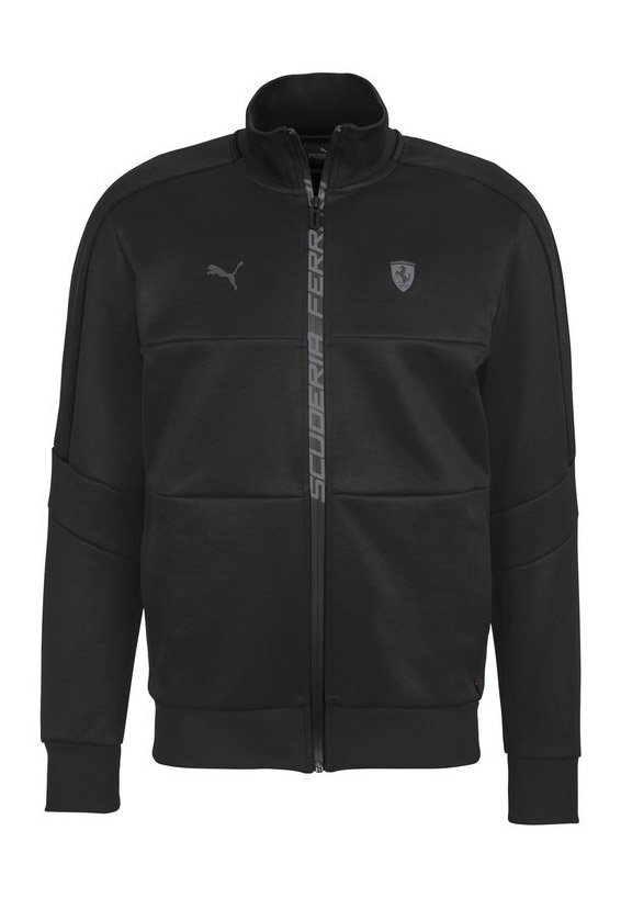 Puma SCUDERIA FERRARI T7 - Trainingsjacke - puma black/schwarz - Zalando.de