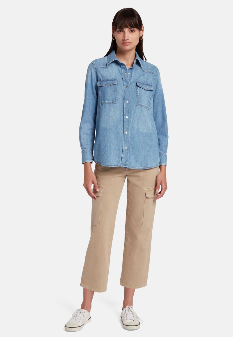 7 For All Mankind Overhemdblouse lichtblauw 7 For All Mankind Overhemdblouse lichtblauw