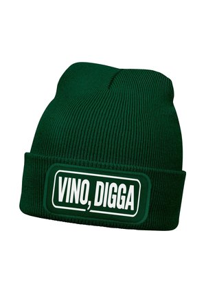 VINO DIGGA SPRUCH AUFDRUCK LUSTIG - Beanie - dunkelgrün
