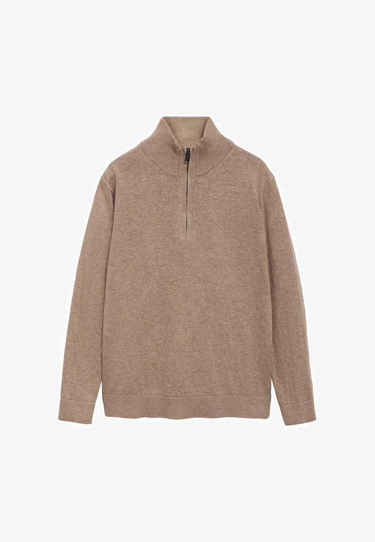 Mango Kids KID ZIP NECK Jumper brown - Main Image