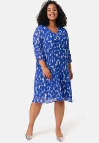 Samoon Freizeitkleid - skydiver blue gemustert