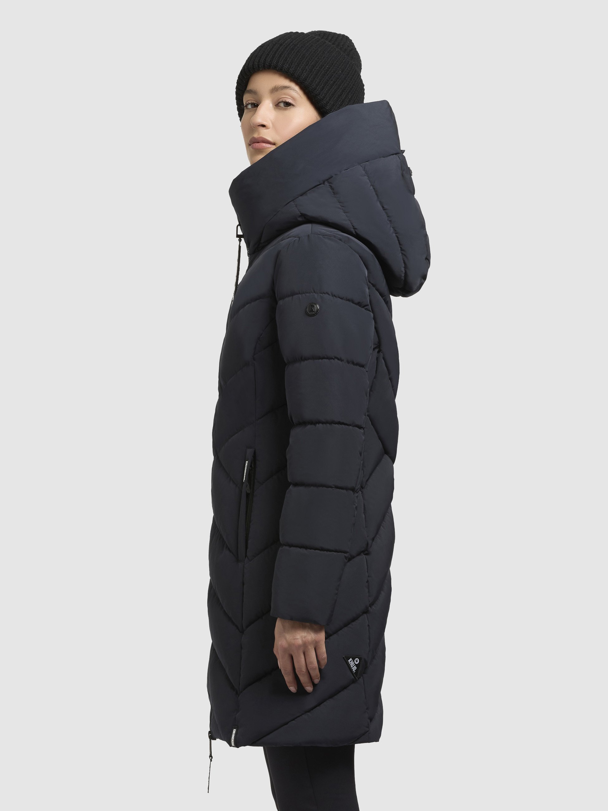 Khujo Darka Winterparka Für Damen – Warme Winterjacke Mit Großer Kapuze Und Reißverschlusstaschen