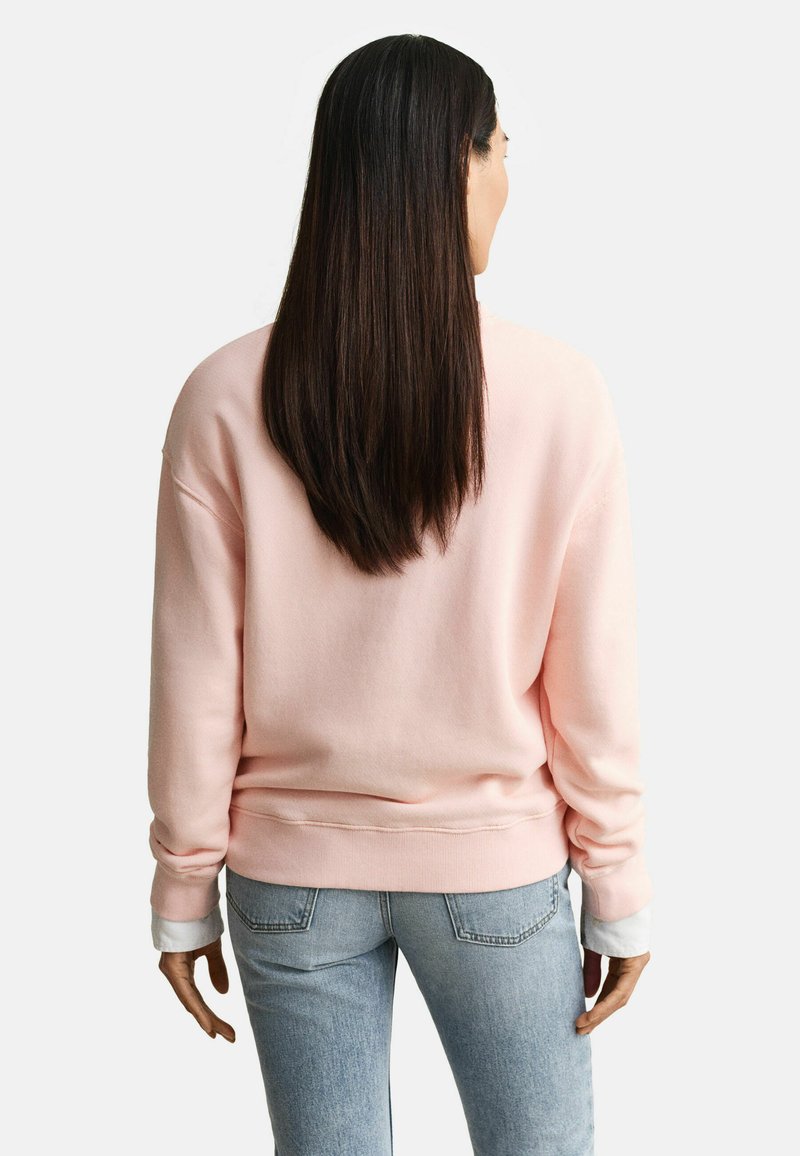 GANT GRAPHIC C NECK - Mikina - apricot pink