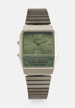 Casio UNISEX - Montre à affichage digital - gunmetal/green