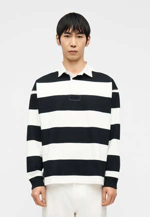 LONG SLEEVE RUGBY - Polokošeľa - trophy cream/black