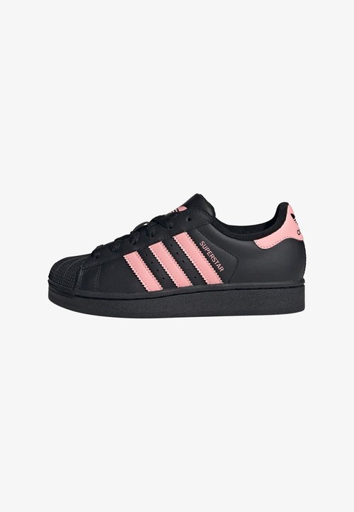 adidas Originals SUPERSTAR II UNISEX - Sneakers low - core black/glow pink/core black