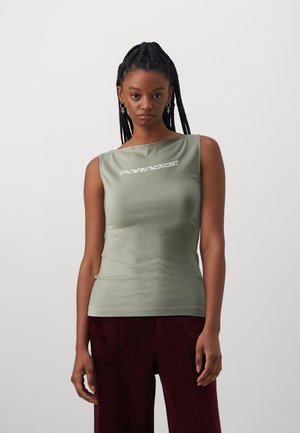 PARADISE SLASH TANK - Top - sage