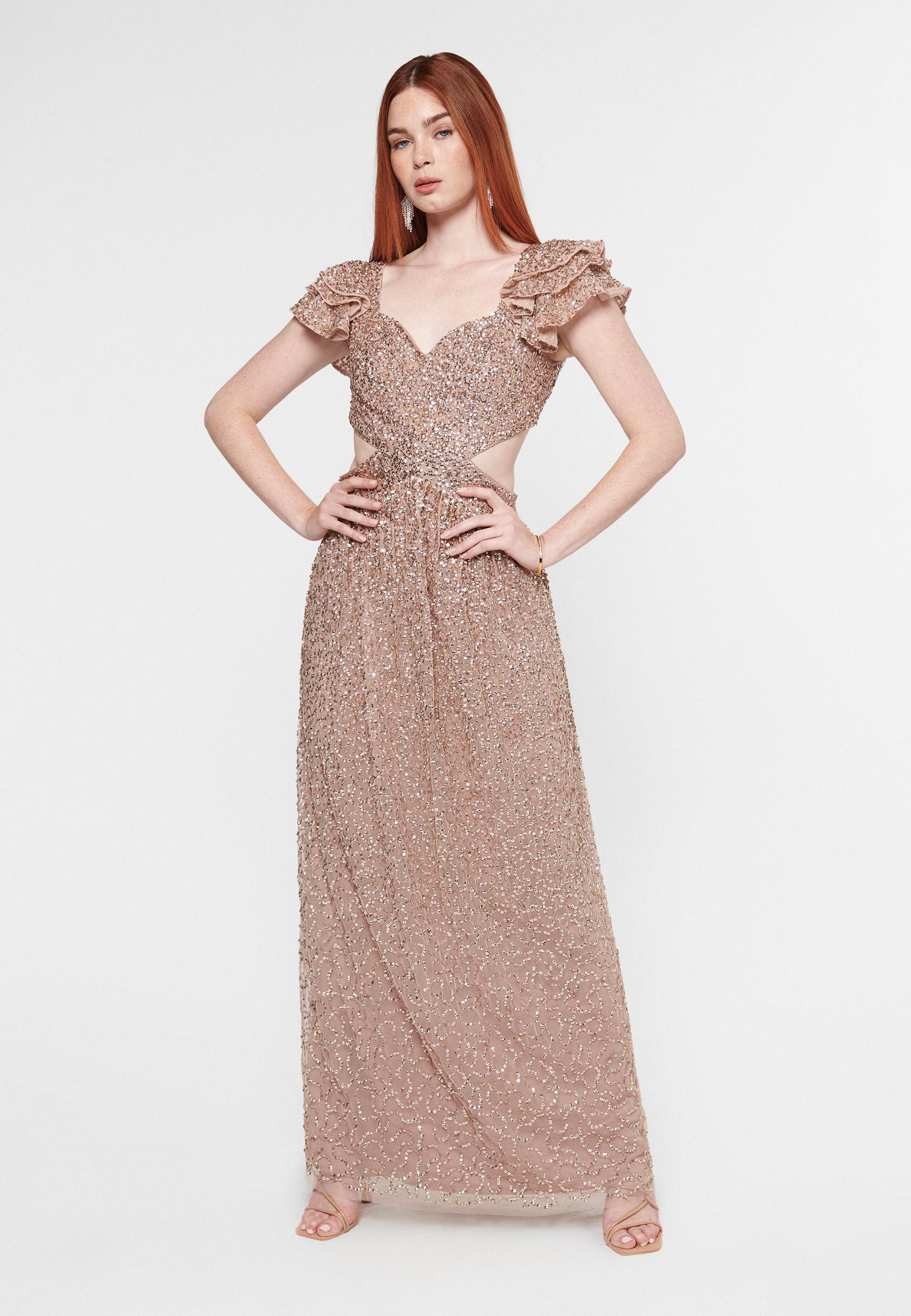 strapless open back dress Rosie Assoulin - Rosie Assoulin High Garden Maxi Dress in Blue Stripe 8