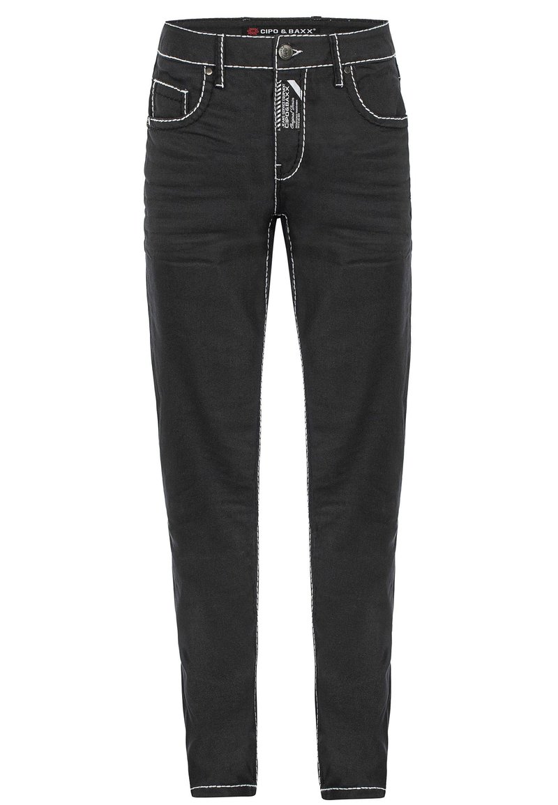 Herren Skinny Fit | Cipo & Baxx Jeans Straight Leg black/schwarz - XR75345 Herren Skinny Fit | Cipo & Baxx Jeans Straight Leg black/schwarz - XR75345
