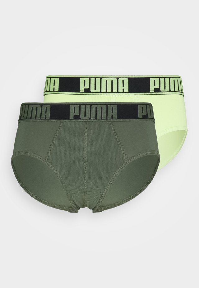 ACTIVE BRIEF 2 PACK - Braguitas - army green