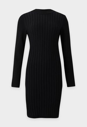 JDY, JDYKATE RIA O NECK DRESS - Φόρεμα-πουλόβερ - black