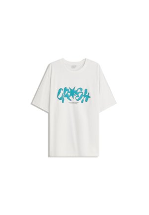 Bershka SHORT SLEEVE - Majica kratkih rukava s printom - white