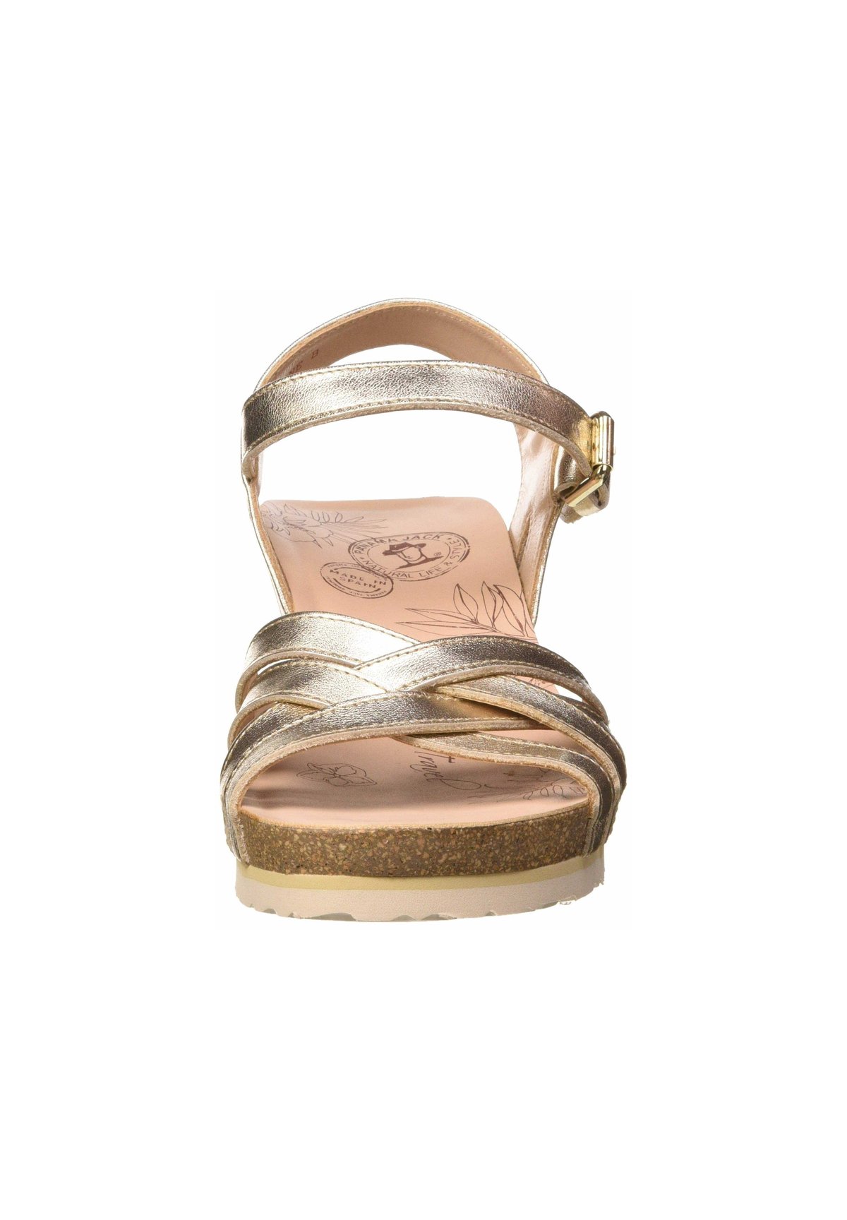 Panama Jack Sandalias de cuña - orogold/dorado - Zalando.es