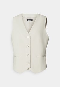 DKNY BUTTON WELT POCKET VEST - Veste - pebble