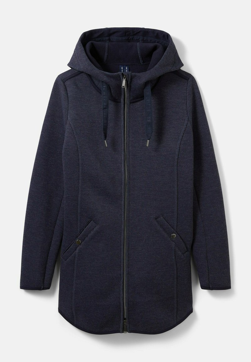 Tom Tailor Sweater met rits donkerblauw