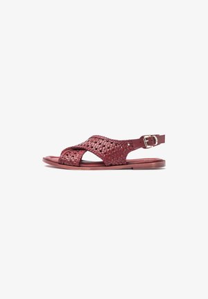 Yokono, FLAT SANDAL CRES-252 BURGUNDY - Sandales - burdeos