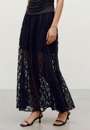 Vero Moda, SKIRT VMVERONICA HIGH WAIST LONG SKIRT - Jupe trapèze - black