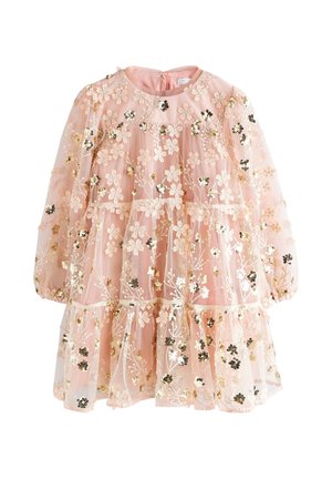 Next, Vestito elegante - pink gold embroidered sequin