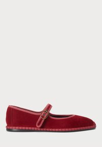 SUEDE MARY JANE ESPADRILLE - Balerinke - pomegranate