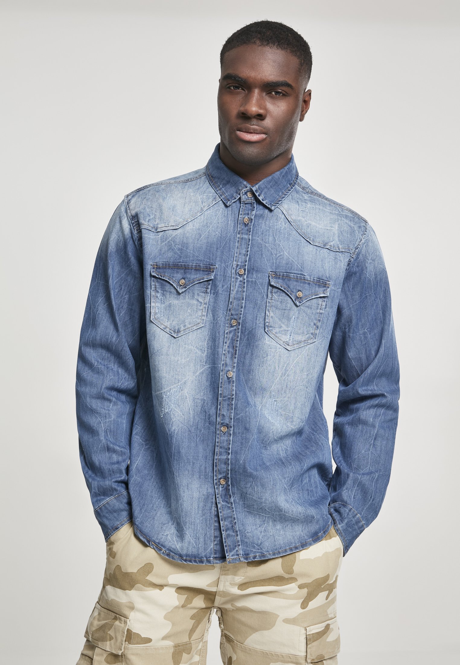 Herren HERREN RILEY DENIMSHIRT - Hemd Herren HERREN RILEY DENIMSHIRT - Hemd
