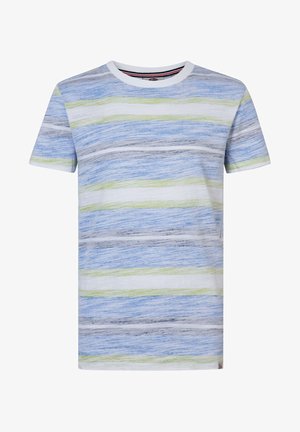 Petrol Industries STRIPED - T-shirts print - electric blue