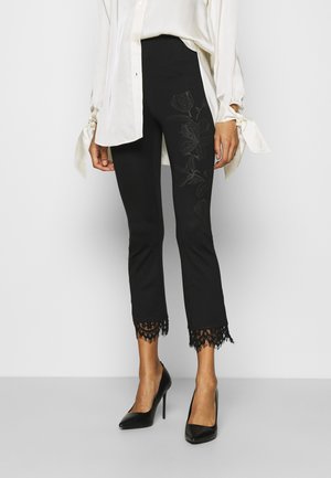 Stoffhose - black