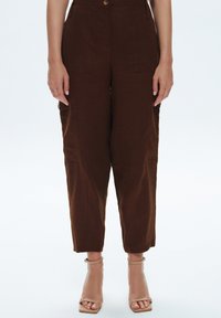 adL HIGH WAIST  - Pantalon classique - brown