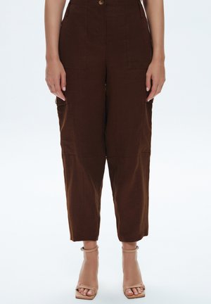 HIGH WAIST  - Stoffhose - brown