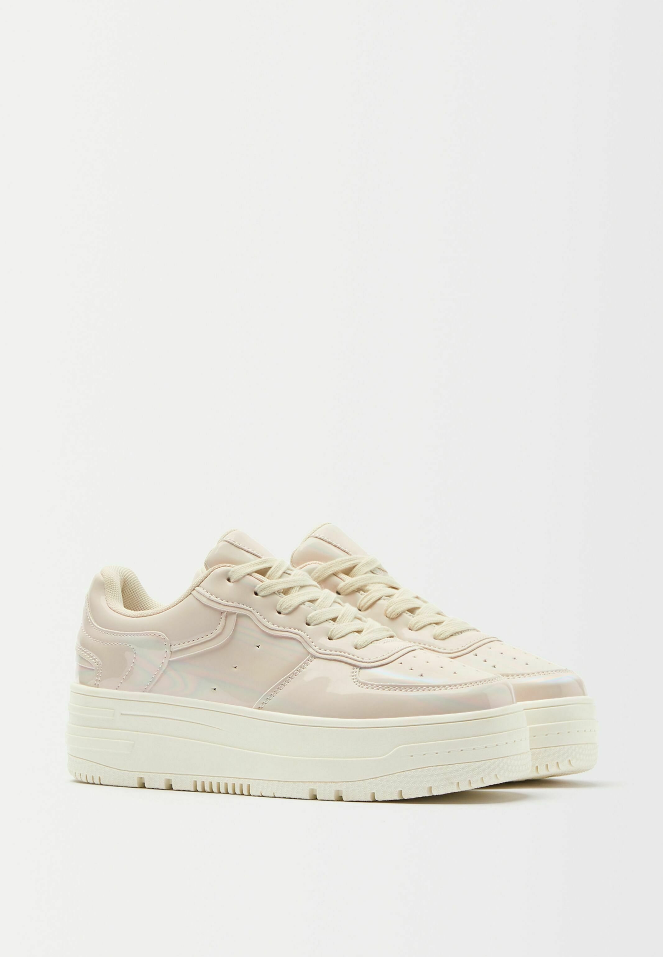 Bershka Baskets basses - nude/beige - ZALANDO.CH