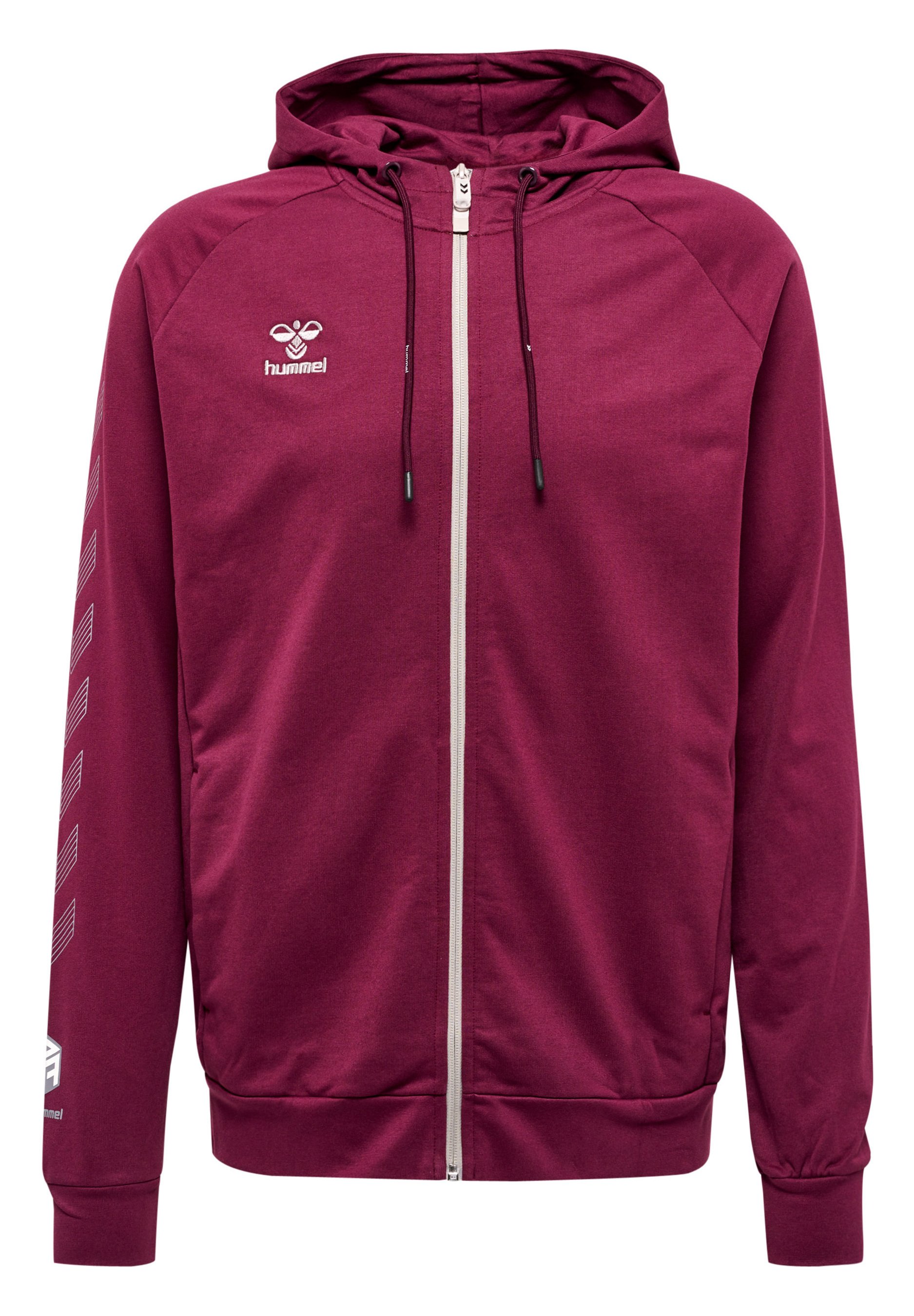Hummel HMLMOVE GRID Sweatjacke grape wine/bordeaux Zalando